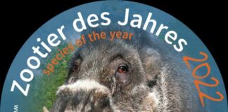 Aufkleber Zootier des Jahres 2022