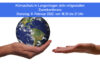 Grafik Erdkugel - Hand in Hand - Klimaschutz