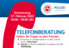 Plakat Infotelefon der Polizei