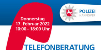 Plakat Infotelefon der Polizei