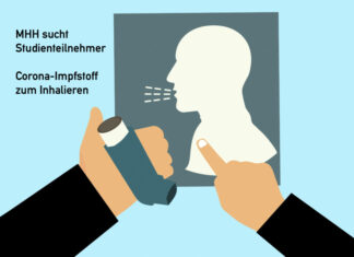 Neuer Corona-Impfstoff zum Inhalieren: MHH sucht Teilnehmende für Studie Grafik Inhalation