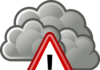 Grafik Wolke mit Sturmwarnung