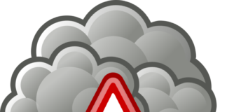 Grafik Wolke mit Sturmwarnung