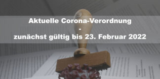 Symbolbild - Update Corona-Verordnung