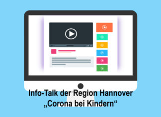 Corona aktuell – Info-Talk der Region Hannover Grafik PC Bildschirm