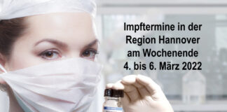Themenbild: Impftermine Wochenende - 4.-6. März 2022 in der Region Hannover.