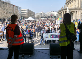 Rund 2.000 Menschen in Hannover demonstrieren für den Klimaschutz Friday for Future Demo Hannover