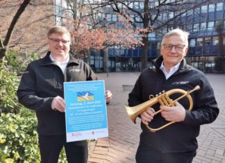 Ukraine Benefizkonzert am Samstag im Rathausinnenhof Ankündigung - Benefizkonzert des Blasorchesters Langenhagen