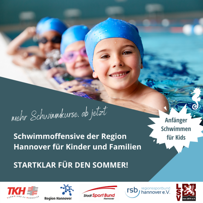 Die Region lernt schwimmen: Große Schwimmoffensive von Sportvereinen und Region Hannover