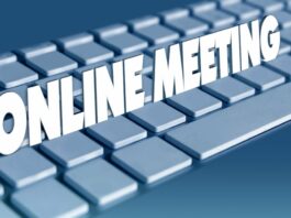 Grafik - PC-Tastatur - Online-Meeting