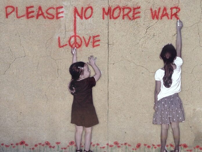Graffiti Krieg und Frieden