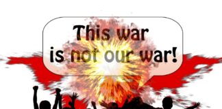 Grafik Antikriegsdemo