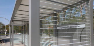 Die Buswendeanlage an der Pferderennbahn Langenhagen / Gymnasium.