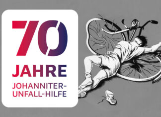 70 Jahre Johanniter-Unfall-Hilfe Plakat 70 Jahre Johanniter-Unfall-Hilfe