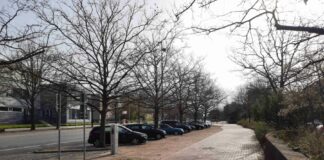 Zwischen Rathaus und Schönefelder Straße müssen Geh- und Radweg für Kanalarbeiten gesperrt werden.