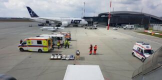 Patiententransport UKR Abflug Polen
