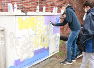Langenhagen wird wieder ein bisschen bunter! StreetArt-Workshop April 2022