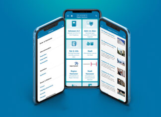 Gesundheits-App startet: gebündelte Informationen für Seniorinnen und Senioren Grafik: Übersicht-GesundheitsApp-Handy