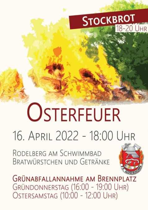 Osterfeuer 2022 in Godshorn