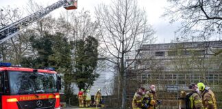 Brand in der IGS Linden