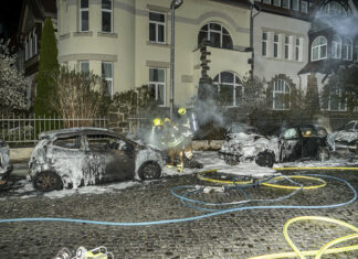 Zeugenaufruf: Unbekannte zünden mehrere Autos und einen Müllcontainer in Hannover-Kleefeld an Sieben PKW´s brennen in Hannover-Kleefeld