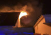 Dachstuhlbrand im Stadtteil Hannover-Davenstedt.