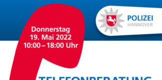 Plakat Präventionshotline der Polizei