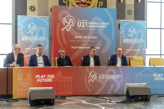 Heutige Pressekonferenz in Hannover zur Bekanntgabe der Standorte der U21-WM 2023.