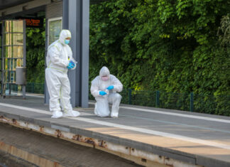 Zeugenaufruf: 34-Jähriger gerät in Laatzen mit drei Personen in Streitigkeiten und wird durch Messerstich schwer verletzt Spurensicherung Polizei