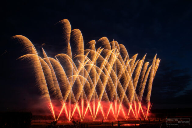 30. Internationaler Feuerwerkswettbewerb 2022 gestern durch das Team aus Australien eröffnet