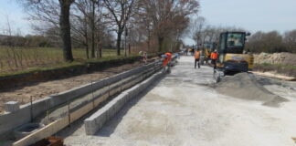 Berliner Allee in Langenhagen - Baustelle