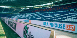 96 und declaro realisieren in Hannover die längste LED-Bande der Liga und schließen neuen Vertrag