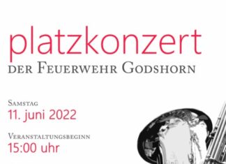 Ortsfeuerwehr Godshorn lädt zum traditionellen Platzkonzert Plakat: Ortsfeuerwehr Godshorn lädt zum traditionellen Platzkonzert am 11. Juni 2022.