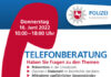 Plakat Präventionshotline der Polizei