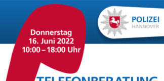 Plakat Präventionshotline der Polizei