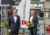 Minister Pistorius (li) stellt Mirko Temmler als neuen Präsidenten des Niedersächsischen Landesamtes für Brand- und Katastrophenschutz vor.