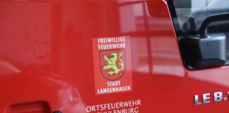 Logo auf Feuerwehrwagen - Ortsfeuerwehr Schulenburg