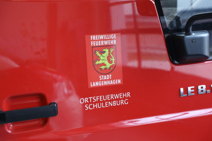 Logo auf Feuerwehrwagen - Ortsfeuerwehr Schulenburg