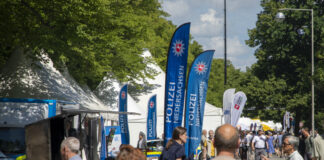 Veranstaltung-Blaulichtmeile - Stand der Polizei