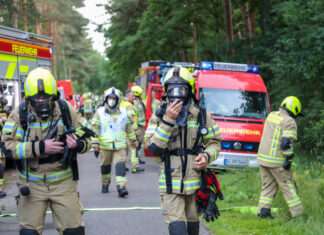 Wedemarker Feuerwehren bekämpfen Hausbrand im Meitzer Busch
