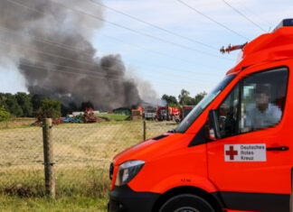 Großeinsatz für Feuerwehren in Burgdorf-Hülptingsen Feuerwehreinsatz