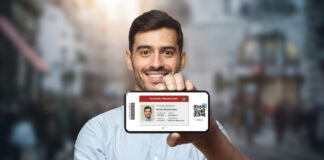 Foto digitaler Dienstausweis auf Smartphone