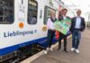 Ein Herz für Fahrgäste - Steffen Krach, Nadine Böger, Hartmut Körbs (Geschäfsführung Transdev).