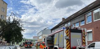 Garagenbrand am Weidendamm in Hannover.