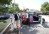 Leif Wiedemann (bauforum), enercity-CEO Dr. Susanna Zapreva und Hannovers Oberbürgermeister Belit Onay eröffnen den enercity-Ladepark