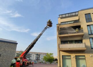 Balkonbrand im 2. OG in Kaltenweide Feuerwehreinsatz