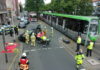 In Hannover-Leinhausen kollidierten am Nachmittag eine Stadtbahn und PKW.