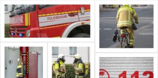 Feuerwehr - Collage - verschiedene Fotos