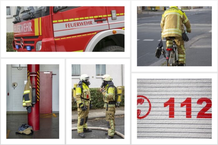 Feuerwehr - Collage - verschiedene Fotos