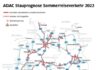 Grafik: ADAC Stauprognose: Hier brauchen Autoreisende im Sommer besonders viel Geduld.
